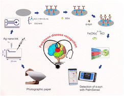Graphical abstract: An innovative transportable immune device for the recognition of α-synuclein using KCC-1-nPr-CS2 modified silver nano-ink: integration of pen-on-paper technology with biosensing toward early-stage diagnosis of Parkinson's disease