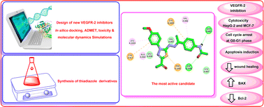 Graphical abstract: Rationale design and synthesis of new apoptotic thiadiazole derivatives targeting VEGFR-2: computational and in vitro studies