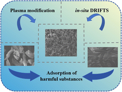 Graphical abstract: Surface plasma modification of cellulose acetate fiber filter for the adsorption of typical components in smoke components