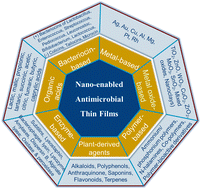 Graphical abstract: Nano-enabled antimicrobial thin films: design and mechanism of action