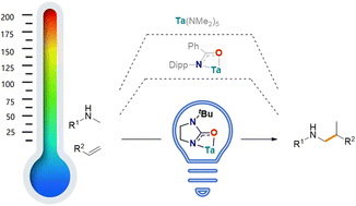 Graphical abstract: Tantalum ureate complexes for photocatalytic hydroaminoalkylation