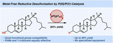 Graphical abstract: Metal-free reductive desulfurization of C-sp3-substituted thiols using phosphite catalysis