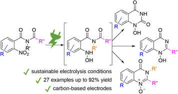 Graphical abstract: Simple and scalable electrosynthesis of 1H-1-hydroxy-quinazolin-4-ones