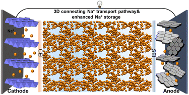 Graphical abstract: Three-dimensional heterogeneity in liquid electrolyte structures promotes Na ion transport and storage performance in Na-ion batteries
