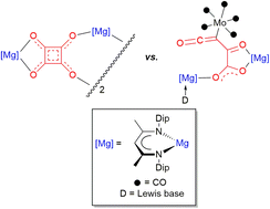 Graphical abstract: Molybdenum carbonyl assisted reductive tetramerization of CO by activated magnesium(i) compounds: squarate dianion vs. metallo-ketene formation