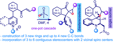 Graphical abstract: An interrupted Corey–Chaykovsky reaction of designed azaarenium salts: synthesis of complex polycyclic spiro- and fused cyclopropanoids