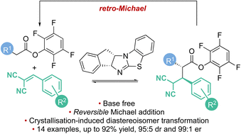 Graphical abstract: Enantioselective isothiourea-catalysed reversible Michael addition of aryl esters to 2-benzylidene malononitriles
