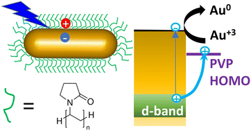 Graphical abstract: Promoting plasmonic photocatalysis with ligand-induced charge separation under interband excitation