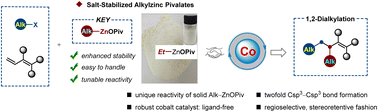 Graphical abstract: Salt-stabilized alkylzinc pivalates: versatile reagents for cobalt-catalyzed selective 1,2-dialkylation