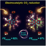 Graphical abstract: Electron delocalization of robust high-nuclear bismuth-oxo clusters for promoted CO2 electroreduction