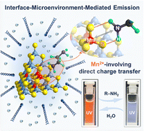 Graphical abstract: The interface microenvironment mediates the emission of a semiconductor nanocluster via surface-dopant-involving direct charge transfer