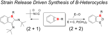 Graphical abstract: Accessing unusual heterocycles: ring expansion of benzoborirenes by formal cycloaddition reactions