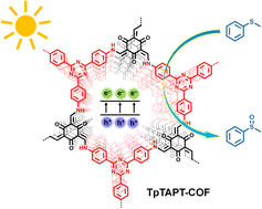 Graphical abstract: 2D β-ketoenamine-linked triazine covalent organic framework photocatalysis for selective oxidation of sulfides