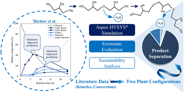 Graphical abstract: Process simulation and economic evaluation of the industrial production of short-chain polyglycerol oligomers