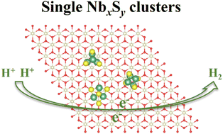 Graphical abstract: CeO2-supported multi-nuclear NbxSy clusters for hydrogen evolution reaction