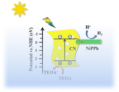 Graphical abstract: Construction of novel 1D nickel phosphonate nanorod modified 2D g-C3N4 nanosheets for enhanced photocatalytic hydrogen evolution performance