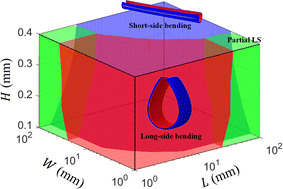 Graphical abstract: Size-dependent bending of a rectangular polymer film