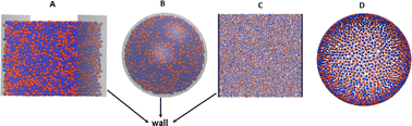 Graphical abstract: Effect of confinement and topology: 2-TIPS vs. MIPS