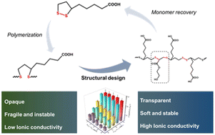 Graphical abstract: Study on fabricating transparent, stretchable, and self-healing ionic conductive elastomers from biomass molecules through solvent-free synthesis