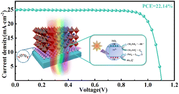 Graphical abstract: UV-robust and efficient perovskite solar cells enabled by interfacial photocatalysis suppression and defect passivation