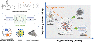 Graphical abstract: Troger's base polymeric membranes for CO2 separation: a review