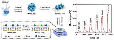 Graphical abstract: Tailoring selenium vacancies in MoSe2 through oxygen passivation for room-temperature NO2 sensing enhancement