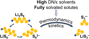 Graphical abstract: Mechanistic insights into trisulfur radical generation in lithium–sulfur batteries