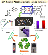 Graphical abstract: Graphene oxide offers precise molecular sieving, structural integrity, microplastic removal, and closed-loop circularity in water-remediating membranes through a covalent adaptable network