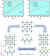 Graphical abstract: Novel 2D ferroelastic SnNX (X = Cl, Br) monolayers with anisotropic high carrier mobility and excellent thermoelectric transport properties
