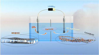 Graphical abstract: Simultaneous upcycling of PET plastic waste and CO2 reduction through Co-electrolysis: a novel approach for integrating CO2 reduction and PET hydrolysate oxidation