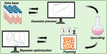 Graphical abstract: Systematic copolymer screening for foaming experiments supported by computational methods