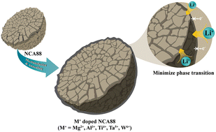 Graphical abstract: Exploring the impact of metal oxide coating and metal atom doping on the electrochemical performance of Ni-rich cathode materials
