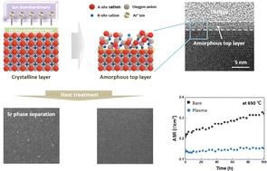 Graphical abstract: Enhanced catalytic activity and stability of SOFC electrodes through plasma-driven surface modification