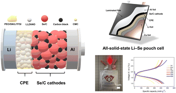 Graphical abstract: Integration of a composite polymer electrolyte and Se/C cathodes toward high-performance all-solid-state Li–Se batteries