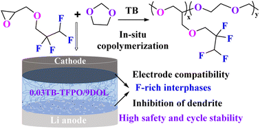 Graphical abstract: Lithium metal batteries with in situ copolymerized fluorinated polyether electrolytes