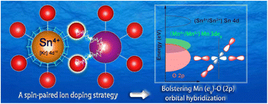 Graphical abstract: Enhanced sodium ion storage in MnO2 through asymmetric orbital hybridization induced by spin-paired ion doping