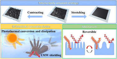 Graphical abstract: Flexibly stretchable acrylic resin elastomer films for efficient electromagnetic shielding and photothermal conversion
