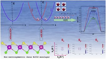 Graphical abstract: Establishing the correlation between Rashba spin splitting and HER activity enhancement in Janus structures