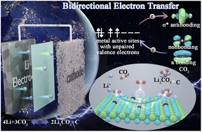 Graphical abstract: Bidirectional electron transfer boosts Li–CO2 electrochemistry