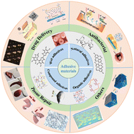 Graphical abstract: Recent advances in adhesive materials used in the biomedical field: adhesive properties, mechanism, and applications