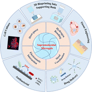 Graphical abstract: Supramolecular assemblies of multifunctional microgels for biomedical applications