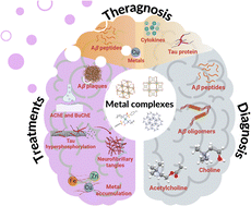 Graphical abstract: Therapy and diagnosis of Alzheimer's disease: from discrete metal complexes to metal–organic frameworks