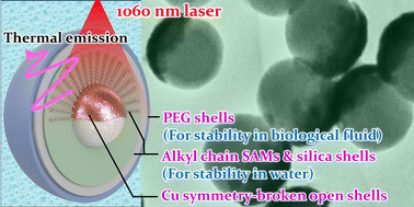 Graphical abstract: Photothermal therapeutic ability of copper open-shell nanostructures that are effective in the second biological transparency window based on symmetry breaking-induced plasmonic properties