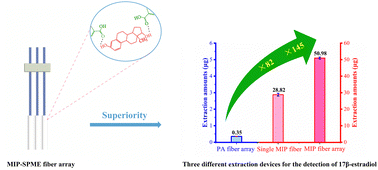 Graphical abstract: A molecularly imprinted fiber array solid-phase microextraction strategy for simultaneous detection of multiple estrogens