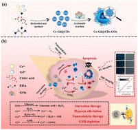Graphical abstract: A double rare earth doped CD nanoplatform for nanocatalytic/starving-like synergistic therapy with GSH-depletion and enhanced reactive oxygen species generation