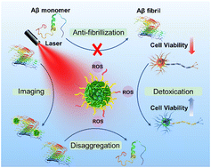 Graphical abstract: Design of aggregation-induced emission-active fluorogen-based nanoparticles for imaging and scavenging Alzheimer's β-amyloid by photo-oxygenation
