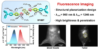 Graphical abstract: Revisiting molecularly conformation-planarized organic dyes for NIR-II fluorescence imaging