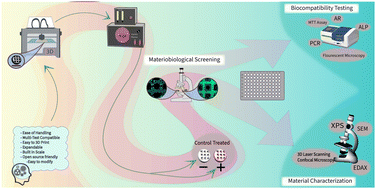 Graphical abstract: A plasma-3D print combined in vitro platform with implications for reliable materiobiological screening