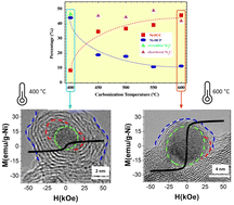 Graphical abstract: Untangling the role of the carbon matrix in the magnetic coupling of Ni@C nanoparticles with mixed FCC/HCP crystal structures