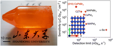 Graphical abstract: Anisotropic X-ray detection performance of melt-grown CsPbBr3 single crystals